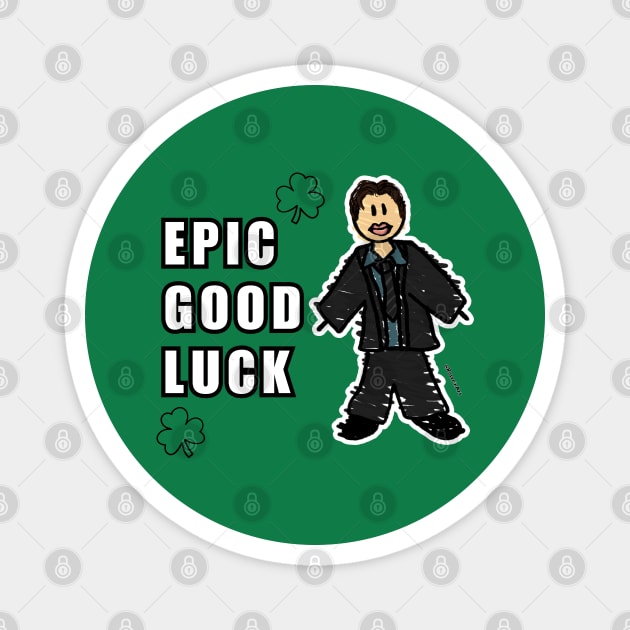 Epic Good Luck Hoffman Magnet by RoserinArt